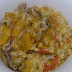 香菇肉丝南瓜粥的做法[图]