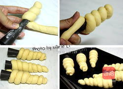 螺旋奶油面包的做法图解7