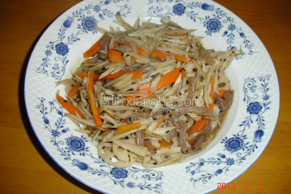 炒牛蒡丝