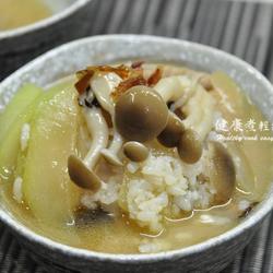 海鲜菇蒲瓜咸稀饭的做法[图]