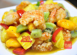 蚝油醋香果律虾球的做法图解5