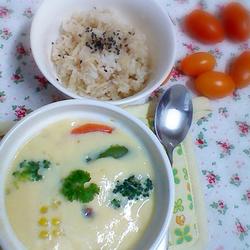 蔬四季豆腐茶碗蒸的做法[图]