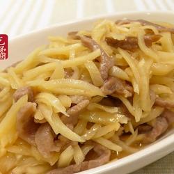 茭白笋炒肉丝的做法[图]