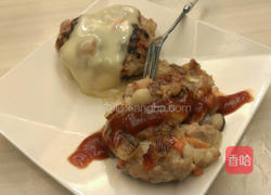 汉堡菇肉排的做法图解4