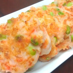 鲜虾薯泥煎饼的做法[图]