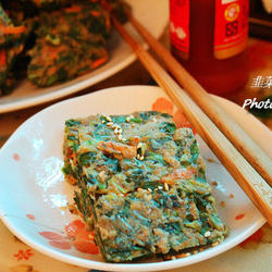 韭菜蔬食煎饼的做法[图]