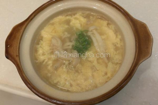 菇菇豆腐蛋花汤