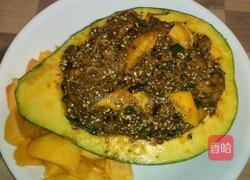 粉蒸排骨南瓜盅的做法图解4