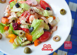 橄榄梅渍花园沙拉的做法图解6