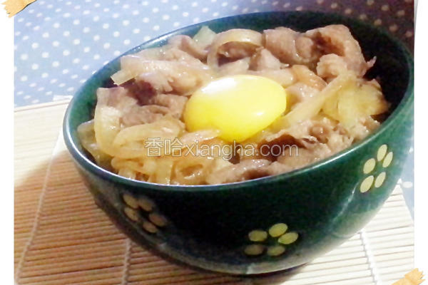 日式洋葱豚丼