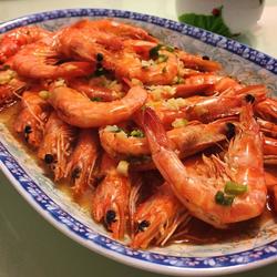 奶油蒜味蒸虾的做法[图]