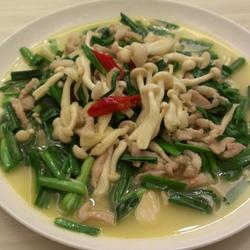 菇菇韭菜炒肉丝的做法[图]