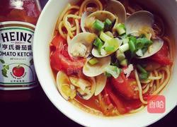 番茄蛤蜊意式汤面的做法图解10