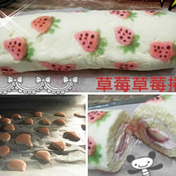 彩绘草莓蛋糕卷的做法[图]