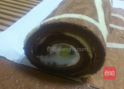 长颈鹿纹蛋糕卷的做法图解6