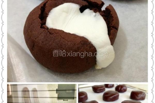 棉花糖巧克力饼干的做法 菜谱 香哈网