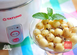 冰糖桂花莲子的做法图解4