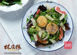 干贝温沙拉的做法图解9