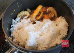 青豆野菇炖饭的做法图解2