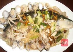 海鲜菇清蒸虱目鱼的做法图解2