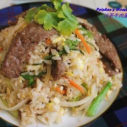 沙茶牛肉蛋炒饭的做法[图]