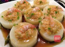 虾肉酿白萝卜的做法图解12