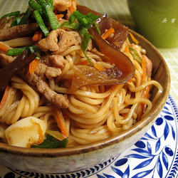鲜蔬肉丝拌面的做法[图]