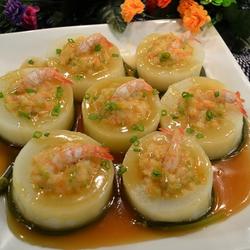 虾肉酿白萝卜的做法[图]