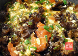 咸蛋番茄炒木耳的做法图解8