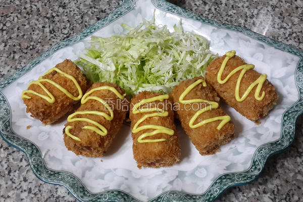 鸡肉蔬菜可乐饼