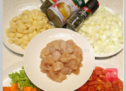 番茄蔬菜鸡肉汤的做法图解1