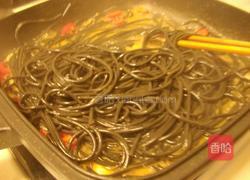 鲜虾墨鱼意大利面的做法图解5