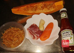 咖哩南瓜炖饭的做法图解1