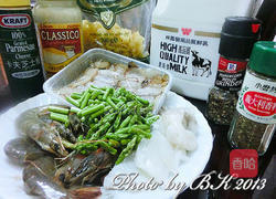 白酱海鲜贝壳面的做法图解1