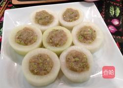 虾肉酿白萝卜的做法图解7