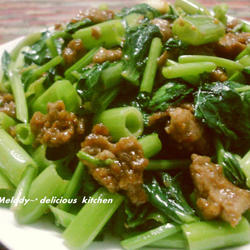 沙茶牛肉空心菜的做法[图]