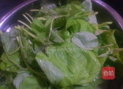 苋菜吻仔鱼羹的做法图解1