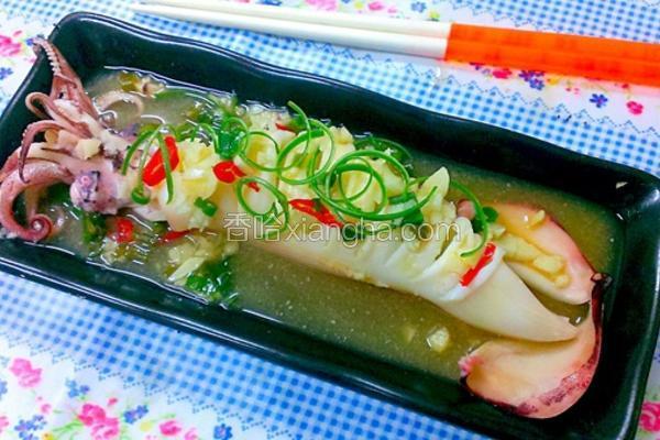 清蒸柠檬墨鱼