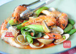 橄榄磨菇酱拌海味的做法图解6