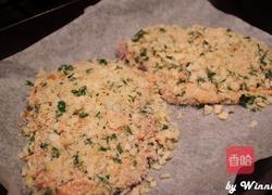 香草面包粉烤鸡排的做法图解3