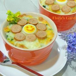 花朵焗烤饭的做法[图]