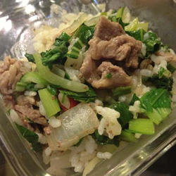 牛肉菜饭的做法[图]