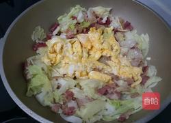 培根高丽菜炒饭的做法图解4