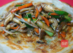 沙茶菇菇卷饼的做法图解4