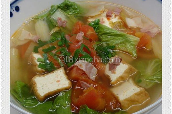 番茄油豆腐汤