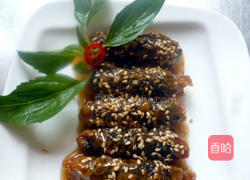 蜜汁海苔腐皮卷的做法图解11