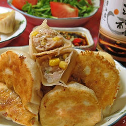 玉米鲜肉煎饺的做法[图]