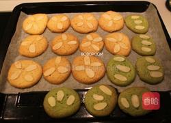 抹茶杏仁小饼干的做法图解6