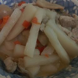 鲜菇烩山药的做法[图]