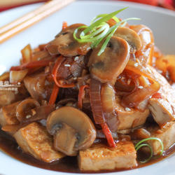 洋葱蚝油烧豆腐的做法[图]